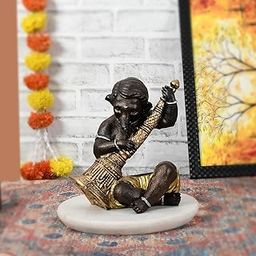 cuteeagle Instrument Ganesha Decorative Showpiece | Lovely Statue for Home Decor Gifting Purpose | Decorative for Home & Office Living Room Sculpture-image-41