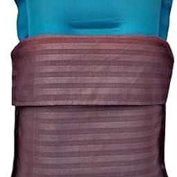 Multi Color Cotton Travelling Air Pillow with Cotton Pillow Cover. Pillow for Travel in Bus, Train and Flights. Neck Supporting Pillow (Pack of 1 Pcs.)-49