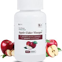 Apple Cider Vinegar | Supports Weight Loss | Improves Cholesterol Levels & Supports Digestive Health 500 Mg Per Serving | For Men & Women (Supplement-90 Veg)-99