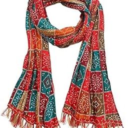 Men's Traditional Art Silk Dupatta | Bandhani & Patola Prints For Weddings, Festivals & Special Occasions (2.25 Meters Length, 1 Pcs), Multicolour-image-17