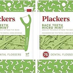 Plackers Back Teeth Micro Mint Dental Floss Picks (Pack of 2)-26