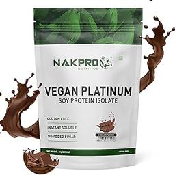 NAKPRO 100% Soy Protein Isolate, Chocolate - 1kg | 25.3g Protein, 4.6g BCAA | Natural Vegan Plant Protein Powder | Easy To Digest | All Essential Amino Acids for Muscle Gain and Recovery-13