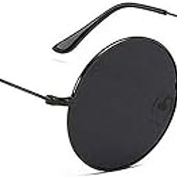 Round Polarization Sunglasses For Men And Women (Black),Medium-picture-31