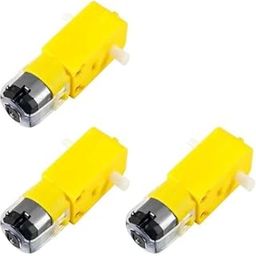 KEERTAN KALP 3-PCS Double Shaft DC Gear TT Motor DC 3V-12V 1:48 Dual Shaft DC Brushless Motor Electric Motor for Robot Smart Car Toys-image-40