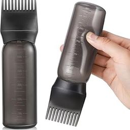 Kunya Root Comb Applicator Bottle, 6 Ounce with Graduated Scale, Hair Coloring, Dye and Scalp Treatment Essential-image-2