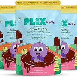 PLIX - THE PLANT FIX Grow Buddy Nutritional Powder for Kids | Enriched with DHA & 20 Vitamins & Minerals | Supports Growth, Immunity & Brain Development | 900g | Pack of 3-71