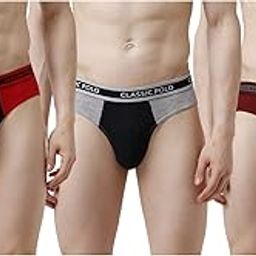 Men's 100% Soft Cotton Assorted Fashion Brief - Pack of 3-image-8