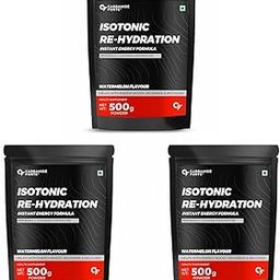 Carbamide Forte Isotonic Powder | Pre Workout Supplement For Men And Women| Instant Energy Drink for PreWorkout | Electrolytes Powder with added BCAA & L Glutamine - WaterMelon Flavour - 500g (Pack of 3)-image-21