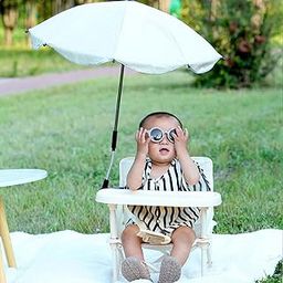 bnf Baby Seat Small Chair Food Tray Feeding Chair for Boys Kids Toddlers Beige with Umbrella Baby | Feeding | High Chairs-image-26
