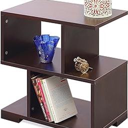 Modern Wooden Stool with Storage for Living Room Bedside Storage Organizer Corner Table for Living Room wenge Corner Table for Living Room Decor Antique-image-60
