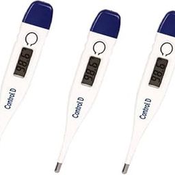 Control D Digital Thermometer Set of 3 with One Touch Operation for Child and Adult Oral or Under arm CDT01 Thermometer (White Blue)-5