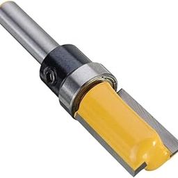 CALANDIS 1/4'' Shank Straight Flute Flush Trim Pattern Router Bit Cutter Top Bearing-picture-5