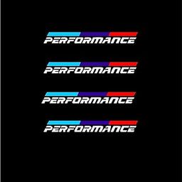 ISEE 360 4 PCs Performance Car Stickers for Car Visor Rear View Mirror PVC Vinyl White Decal L X H 12 X 1.5 Cms-image-19