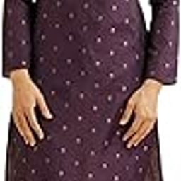 Men's Art Silk Thread Work| Self Design Kurta Pyjama Set (2pcs)-image-56