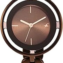 Glitch Quartz Analog Brown Dial Metal Strap Watch for Girls-NS6237QM01/NT6237QM01-image-14