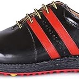 Stylish Black & Red Lace-Up Sneakers for Men | Casual Sports-Inspired Shoes with Textured Sole & Contrast Stripes-image-27