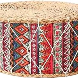 ATORSE Meditation Cushion Portable Woven Tatami Floor Mat for Outdoor Prayer Indoor Red-image-44
