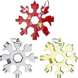 18-in-1 Multitool, 3 Pack Stainless Steel Snowflake Tool, Star Tool Wrench Bottle Opener - Best Christmas Gifts-picture-14