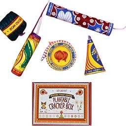 Lazy Gardener Plantable Shape Crackers Diwali Gift Box | Diwali Themed Plantable Seed Crackers Go Green This Diwali | Grow Your Crackers Plantable Seed Bombs Eco Friendly Beej Patakha,5-image-50