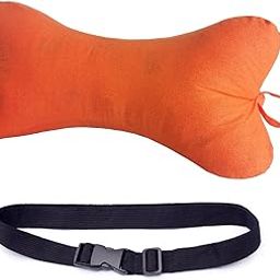 Neck & Cervical Pillows Dog Bone Shaped Travel Neck Pillows With Washable Removable Cover Have Loops On Either End For Car Bus Truck Driving Comfort Head Rest Support Neck Chiropractic Pillow ( Color-picture-41
