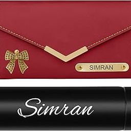 Personalized Purse & Pour Gift Set for Her | Best Gift for Wife, Sister, Mother, Girlfriend (Red)-image-83