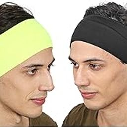 Workout Headband for Women & Men - Wide, Moisture Wicking & Non-Slip Exercise Hairband or Sports Sweatband - Keep Your Hair in Place - Performance Stretch & Ideal for Running & Yoga-image-84