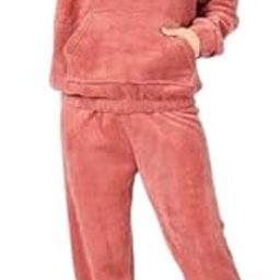women regular cord set fleece Cold-weather polyester Soft fabric wear hooded cord set hoodie tracksuit for gym wear Pack of 1-image-94