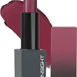 Insight Cosmetics Velvet Matte Lipstick | Velvety Elegance | Long Lasting Formula | Nourish & Pamper Lips | Infused With Cocoa Butter, Argan Oil, and Vitamin E | Intense Pigmentation | One Stroke Application | Intense Color Impact | Weightless Comfort | Non-drying formula - 3.8g-image-115