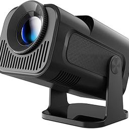 Alwtniet HY320 Mini Projector, Portable Projector Support 4K 1080P with Wifi and BT 5.0, Android TVSmart Projrctor Auto Keystone, 180° Rotating, Outdoor Projectors for Phone/TV Stick, White-image-2