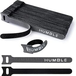 HUMBLE Cable Organiser, Efficient Cord Management System for PC, TV, Home Theater, Speaker & Cables, Reusable Cable Organizer for Desk, WFH Accessories, Reusable Cable Ties Strap (Pack of 20)-29