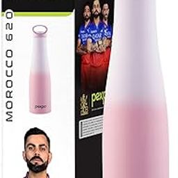Pexpo Morocco Pro 700 ISI Certified | Hot & Cold Insulated Water Bottle with Loop Handle| Stainless Steel Flask - 600ml | Purple-Pink Ombre Shade | Thermoflask | Office Bottle | RCB Edition-31
