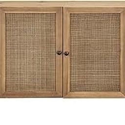 TGF Furniture Store Modern Wood Sideboard Cabinet with Cane Doors, 4-Door Storage Credenza in Natural Oak Finish, Contemporary Buffet Cabinet for Dining Room, Living Room & Entryway-image-17