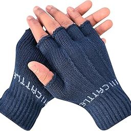 Men's Winter Woollen Half Finger Gloves For Cold Weather(SGD-604-605)-image-10
