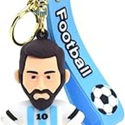 Daiyamondo Cheers on Your Team With Football Player Ronaldo Messi 3D Rubber keychain With Long Ribbon - A Vibrant Accessory for Soccer Fans and Collectors-21