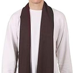 Men Self Design Grey and Maroon Muffler-image-17
