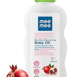 Mee Mee 3-in-1 Baby Oil 500ml For Soft And Smooth Skin With Sunflower, Coconut, And Olive Oil | Massage Oil For New Born | Non-sticky & Moisturizing Formula With Natural Ingredients To Prevent Dryness-image-3
