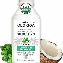 OLDGOA pulling oil mouthwash for strong teeth and gums with spearmint oil | oil pulling for mouth coconut oil (spearmint) organic product | Spearmint | 100 ML-image-11