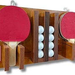 BEEWIBE Wall-Mounted Ping Pong Paddle Storage Rack – Table Tennis Racket Display Stand for Holding 8 Paddles and 12 Balls. Ideal for Pong Ball Storage in Game Rooms, Bar Areas or Office Break Rooms.-image-51