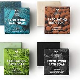 Bombay Shaving Company Exfoliating Bath Soaps, includes Activated Charcoal, Menthol, Tea Tree and Shea Butter Soaps, 100g (Pack of 4)-21