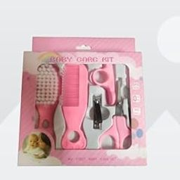 Baby Grooming Kit for Newborns, Portable with Finger Brush, Hair Brush, Comb, Nail Scissors and More (Pink)-image-66