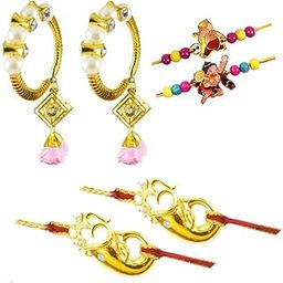 Set 2 Ganesh Rakhi 2 Bhabhi Bangle Lumba Rakhi Lumba And 2 Kids Rakhi For Brother Bhabhi and Kids Set Of 6 Rakhi Combo For Family Bhabhi Lumba Bangle Rakhi-image-32