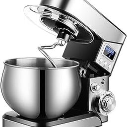 Echocart Cook Hine Household Dough M er 6 S ed er Large Display L 5L Stainl Steel Bowl Noise Small Au ATIC Kneading M er Electric Beater-picture-22