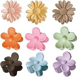 DHANABAPA Flower Hair Claw Clips Set, Gradient Lily Design, Strong Hold Hair, Stylish Accessories for Women & Girls, Cute Hair Girl, Perfect for Daily Use, 4 Pcs Sunflower, 4 Pcs Flower - Multicolor.-image-108