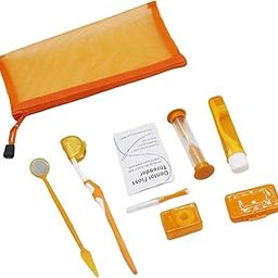 Enakshi® 8Pcs teeth Care Kit Mouth Mirror Waxing Hourglass Timer Braces Cleaning Orange|Health & Beauty | Health Care | Other Health Care Supplies-image-60