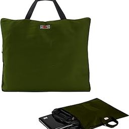 PHILLIN Messenger Shoulder Bag Cover Waterproof, Laptop Bag Rain's Case Protection with Carrying Pouch, Office Bag Covar Waterproof Pu Material (Olive Green)-image-21