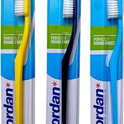 Jordan Hard Bristles Manual BPA Free Toothbrush For Adults & Youths Ergonomic Design (Multicolour) (Pack Of 3)-image-45
