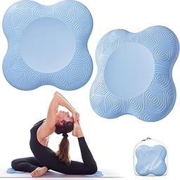 Bigmeda 2PCS Yoga Knee Pad - Non-slip Mats for Kneeling Support, Comfortable & Lightweight Cushion for Hands, Wrists, and Elbows (Light Blue)-image-93