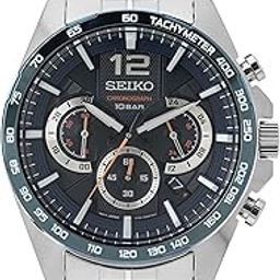 Analog Black Dial Men's Watch-SSB345P1 Stainless Steel, Silver Strap-picture-33