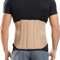Flamingo Lumbo Sacral Belt for Low Back Pain, Waist & Back Support|Lumbar Sacral Belt for Sprain, Strain, Injury Recovery, Posture, Spine Alignment (Beige, XXL)-image-27