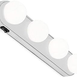 Click Charm Portable LED Vanity with 4 Bulbs – Battery Operated Makeup Mirror Lights with Suction Cups & On/Off Switch – Ideal for Dressing Table, Bathroom, Travel, and Home Use-picture-4